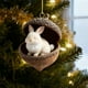 thumbnail image 1 of Lekihaqq Forest Animal Christmas Ornaments, Acrylic Tree Decorations, Holiday Decor, Festive Animal Print Ornaments, Woodland Theme Christmas Decor, Wildlife Holiday Tree Hanging Decorations, 1 of 5