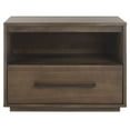 thumbnail image 2 of SAFAVIEH Couture Poesy Modern Nightstand with 1 Drawers, Dark Chocolate, 2 of 13
