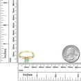 thumbnail image 3 of Gem Stone King 1.58 Ct Round Mercury Mist Mystic Topaz 18K Yellow Gold Plated Silver Ring (Size 6), 3 of 4
