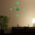 thumbnail image 3 of Abbracc Modern Luminous Frameless Wall Clock Stickers Large Silent for Living, 3 of 8