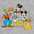 thumbnail image 2 of Toddler's Mickey & Friends Friendsgiving Celebration Portrait Graphic Tee Athletic Heather 4T, 2 of 3