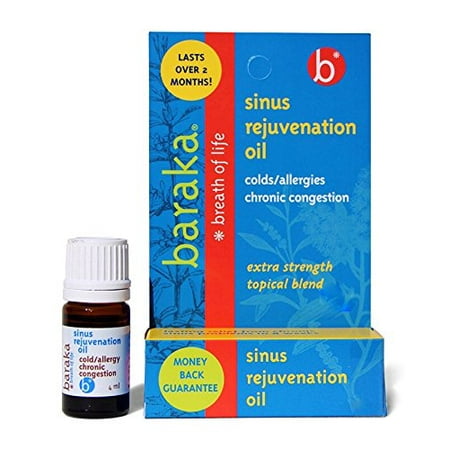 Neti Pot - 1- 5ml bottle Sinus Rejuvenation Oil for Colds/allergies and Chronic Sinus (Best Cure For Sinus Congestion)