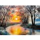 thumbnail image 1 of Diamond Painting (DE1796) Sunset Hills 5D DIY Square Rhinestone Mosaico Kit 50x70cm Hugtrwg Para estrenar, 1 of 1