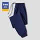 thumbnail image 1 of Pantalones de chándal de forro polar para hombre, pantalones de algodón con cordón suave, pantalones de correr sueltos, moda de invierno, nuevo, 1 of 5