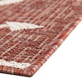 thumbnail image 6 of Unique Loom Outdoor Coastal Collection Area Rug - Ahoy (7' 10" x 11' Rectangle Rust Red/Ivory), 6 of 7