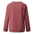 thumbnail image 4 of Xuyuer Women's Casual Long Sleeve T-Shirts Round Neck Cute Tunic Tops Basic Tees Blouses Loose Fit Pullover, 4 of 5