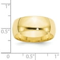 thumbnail image 3 of 10K Yellow Gold 10Ky 8mm Ltw Comfort Fit Band Size 7 Made In United States 1cfl080-7, 3 of 5
