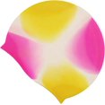 thumbnail image 5 of Silicone Swim Cap, Swim Hat, Comfortable Ear Protection Hat 3D Ergonomic Design, Water Sports Head Movement, Keeps Short or Medium Hair Dry, Color4, 5 of 5