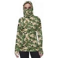 thumbnail image 2 of Xuyuer Women's Long Sleeve Fishing Shirt with Hood and Mask - Breathable Quick-Dry UPF Sun Shirt for Hiking, Outdoor Sports Top, 2 of 7