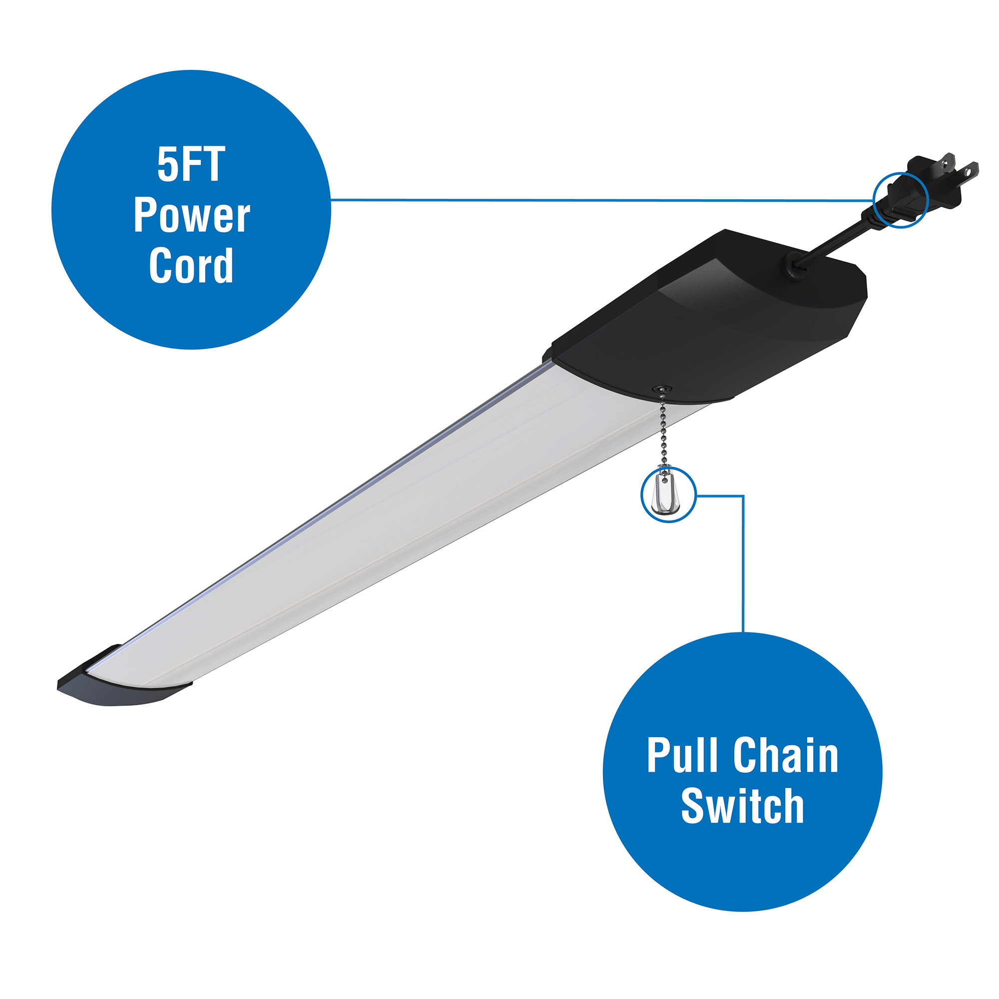 Hyper Tough 5500-Lumen 4 ft LED Shop Light photo 6