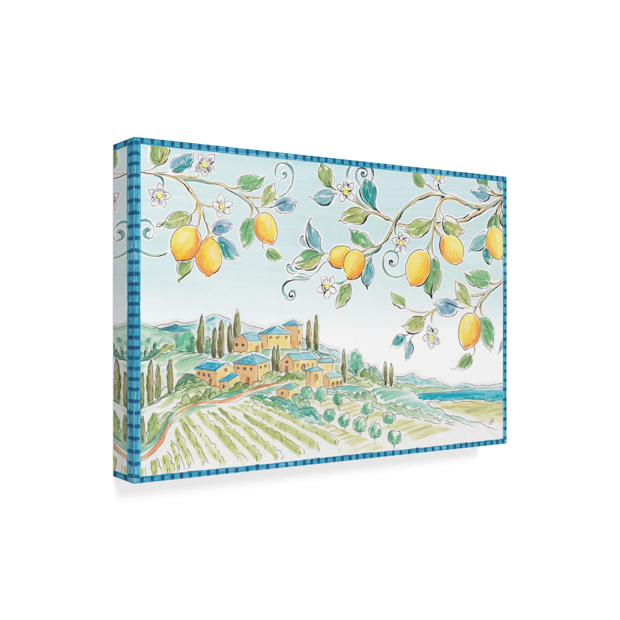 Trademark Fine Art 'Mediterranean Breeze I' Canvas Art by Daphne Brissonnet
