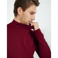 thumbnail image 2 of SSLR Turtleneck Thermal Shirts for Men Long Sleeve Shirts Fleece Lined Tops Mock Neck Base Layer, 2 of 7