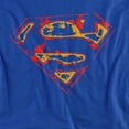 thumbnail image 2 of Superman Super Distressed Women's T Shirt, Royal, 2X-Large, 2 of 6