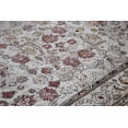 thumbnail image 6 of Matana Space Dyed Ornamental Accent Rug w/Border, Gray/Pink, 2ft x 3ft, 6 of 6