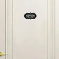 thumbnail image 2 of 4pcs Bathroom Sign Restroom Sign Toilet Sign Washroom Sign Bathroom Door Restroom Door Sticker Toilet Door Sticker Washroom Door Sticker Storage Room Sign, 2 of 8