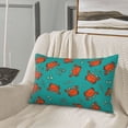 thumbnail image 5 of Lsque Colorful Crab Pattern Pillow Case – Soft & Cozy Throw Pillow Cover, Hypoallergenic Cushion Case for Sleeping Women with Envelope Closure-16"x24", 5 of 6