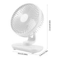 thumbnail image 3 of Needhep Portable Portable Quiet Noise Reduction Third Gear Portable Fan, Smart Portable Ac Fan, Cooling Small Modern Fan for Desk (Yellow,Green,White,Pink), 3 of 8