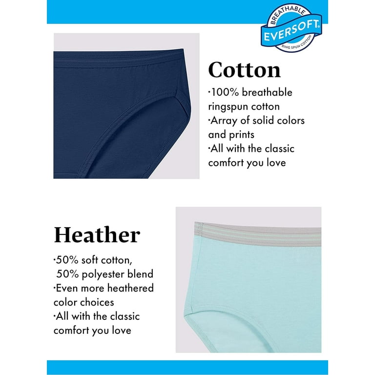 Fruit of the Loom Women's Hipster Underwear, 6 Pack 