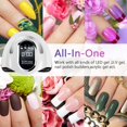 thumbnail image 5 of Lámpara de uñas UV LED de 280 W, secado rápido para casa y salón, secador de uñas LED de 66 perlas para esmalte de gel con sensor automático, temporizador de 4 ajustes y mango., 5 of 5