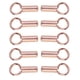 thumbnail image 5 of 10 cuentas de plata de ley 925 para bisutería, con extremos de tubo y tapas de cordón. Oro rosa, 5 of 7
