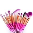 thumbnail image 4 of Make-Up Brushes, 20 Premium Cosmetic Make-Up Brush Set For Mixing Foundation Powder Blush Concealers Highlighter Eye Shadow Brush Kit (Rose Gold), 4 of 6