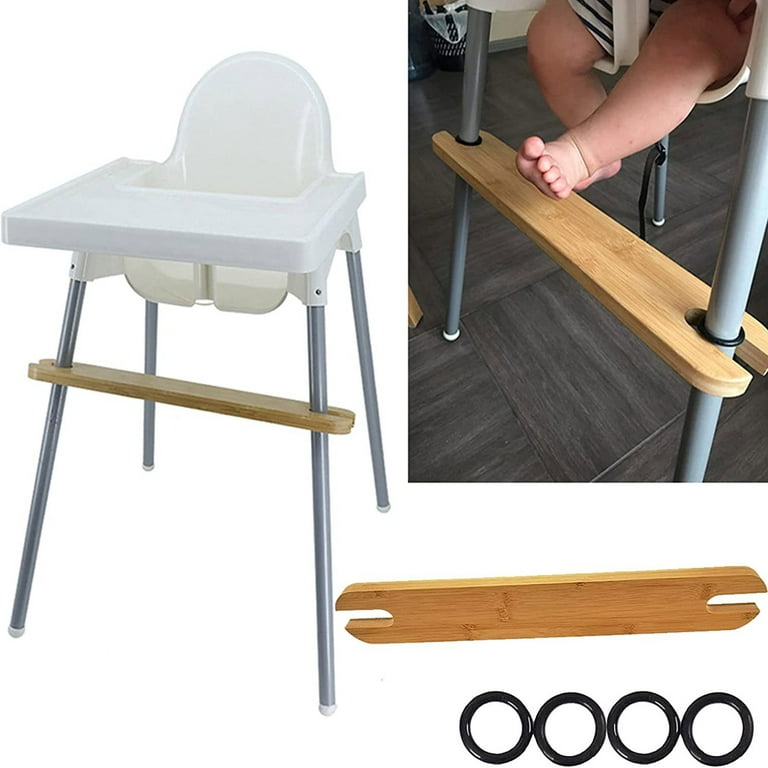 Baby Highchair Foot Rest High Chair Footrest with Rubber Rings