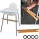 thumbnail image 3 of Reposapiés para trona de bebé Altura ajustable antideslizante Pedal de bambú natural Ehuebsd sin BPA, 3 of 5