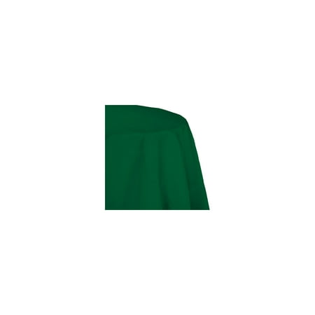 

82 inch Octy Round Tissue/Poly Tablecover Hunter Green Pack of 12