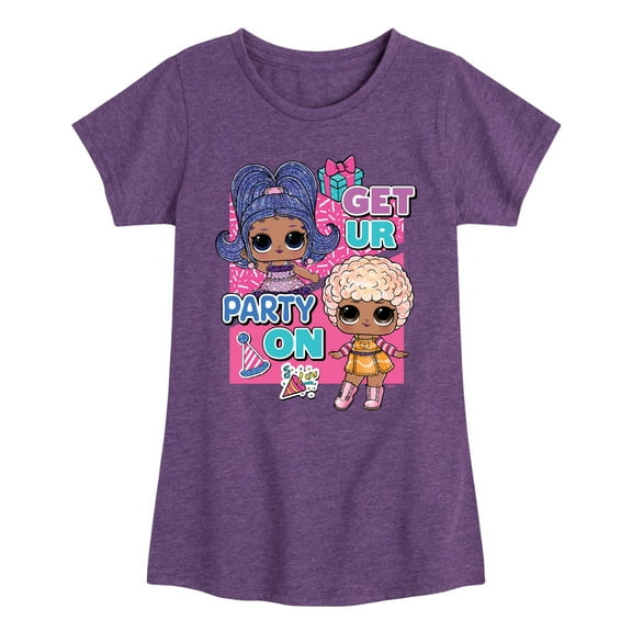 LOL Surprise! Dolls - Get UR Party On - Toddler & Youth Girls Short Sleeve Graphic T-Shirt