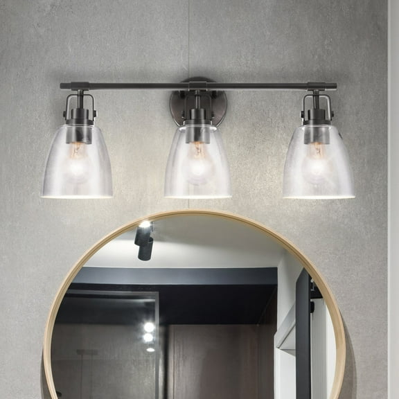 Luxury Modern Farmhouse Bath Light, Matte Black, ULB2371