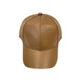 thumbnail image 2 of Adjustable PU Leather Baseball Cap for Men Women, 2 of 3