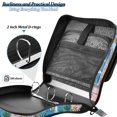 thumbnail image 4 of FORMRS Zipper Binder with Shoulder Strap 2-inch Ring 500 Sheet Capacity File Bag, Purple Seaside, 4 of 5