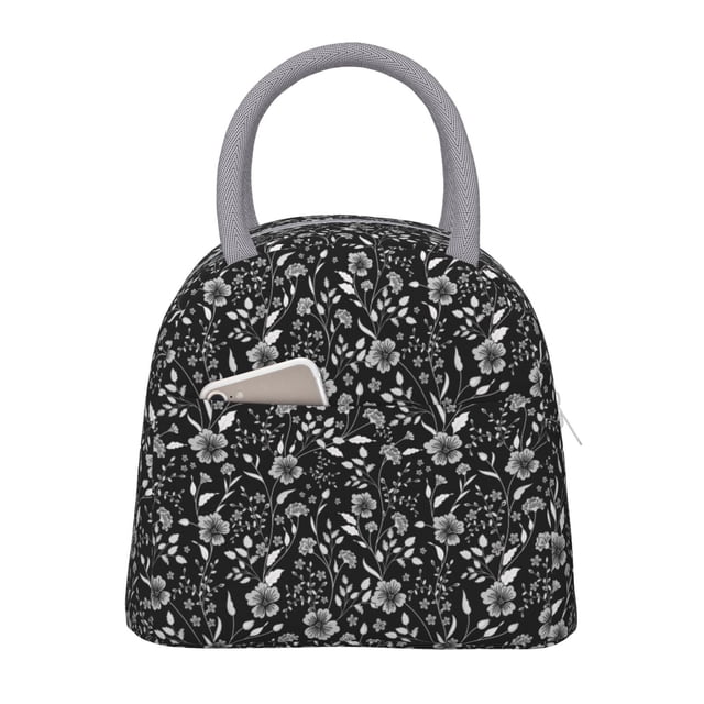 Balery Daisies Flowers Bolsa de Almuerzo para Mujeres, Caja de Almuerzo, Bolsa de Almuerzo Pequeña Impermeable, Tote de Almuerzo Reutilizable con Gran Capacidad