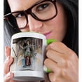 thumbnail image 2 of 3drose, Neustift Monastery, Autumn. Chapel Michaelskapelle. Tyrol, Italy, 15oz Two-tone Green Mug, 2 of 6