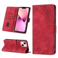 thumbnail image 1 of Compatible with iPhone 13 Mini Classic Embossed PU Leather Case with Card Holder Shockproof Cover, 1 of 5