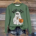 thumbnail image 2 of WEIWEN Boo Jee Halloween Sweatshirt for Women Cute Ghost Pumpkin Graphic Fall Outfits for Women Dressy Casual Long Sleeve Pullover Going Out Tops Womens Sweaters M, 2 of 6