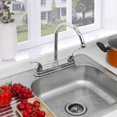 thumbnail image 4 of Mezcladora para Fregadero, llaves para fregadero de cocina, grifos para fregadero de cocina, mezcladora para lavabo de baño, Grifo de Cuerpo Principal de Latón, Acabado Níquel Satinado, 4 of 7