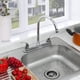 thumbnail image 4 of Mezcladora para Fregadero, llaves para fregadero de cocina, grifos para fregadero de cocina, mezcladora para lavabo de baño, Grifo de Cuerpo Principal de Latón, Acabado Níquel Satinado, 4 of 7