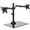 Black, variant on VIVO Dual Monitor Mount w/ Glass Base Stand for 2 Computer Screens up to 32"