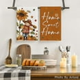 thumbnail image 2 of SM-XLHN Scarecrow Pumpkin Fall Kitchen Towels Dish Towels, 18x26 Inch Farmhouse Sunflower Thanksgiving Decoration Hand Towels Set of 4, 2 of 6