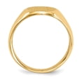 thumbnail image 2 of Solid 14k Yellow Gold Men's Engravable Signet Ring (14mm) - Size 12, 2 of 5
