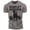 T-Shirt Warm Grey, variant on Gymish Deadlift Dominance Workout T-Shirt – Funny Gym Shirt for Men, Military Green with Sleeve Logo, Small