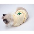 thumbnail image 4 of Chaleco de recuperación para gatos Mono médico antilamer para gatitos Adecuado para heridas en el borde abdominal o enfermedades de la piel Destete y protección posquirúrgica (M, Amarillo), 4 of 5