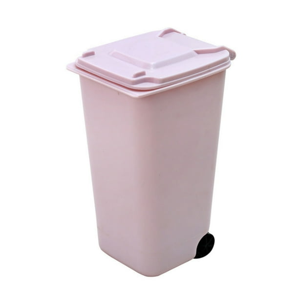 Papelera de Sobremesa de Plástico Mini Almacenamiento Lápiz Puede Organizador Pluma Limpieza del Hogar y Organizadores