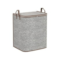 Large Capacity Foldable Storage Bag with Handle | Non-Woven Fabric Zipper Organizer | Space-Saving Collapsible Container for Home & Travel