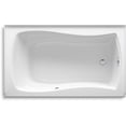 thumbnail image 5 of Kohler 1239-GHRA-0 60 x 36 in. Mariposa Alcove Heated Bubblemassage Air Right Bath Drain - White, 5 of 7