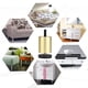 thumbnail image 5 of 4 patas modernas para muebles, cómodas, refrigeradores y estanterías para mesas de centro. Dorado 8cm, 5 of 7