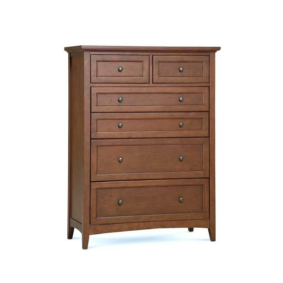 A-America Westlake 6 Drawer Chest, Cherry Brown Finish