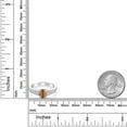 thumbnail image 3 of Gem Stone King 925 Sterling Silver Brown Tiger Eye Engagement Ring for Women (1.73 Cttw, Oval 8X6MM, Gemstone Birthstone, Size 6), 3 of 4