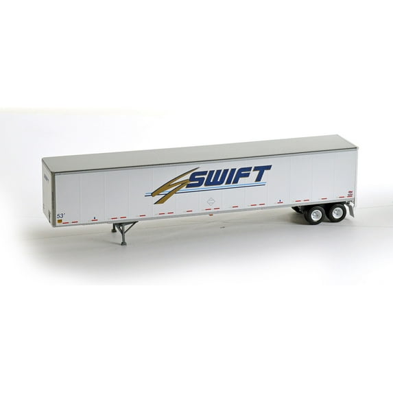 Athearn HO Scale 53ft Duraplate Truck/Intermodal Trailer Swift #530117